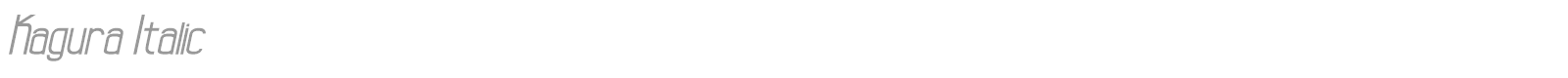 Kagura font preview